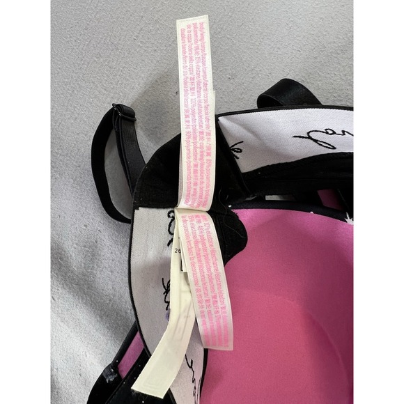 Victoria's Secret PINK 36D Push Up Bra Celestial Stars Silver Fairy Black Moon - Picture 6 of 12